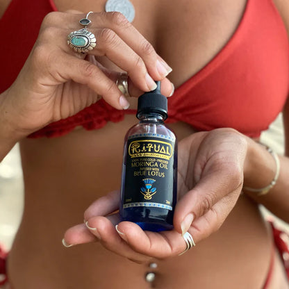Moringa Yağı - Mavi Lotus Özlü Soğuk Preslenmiş